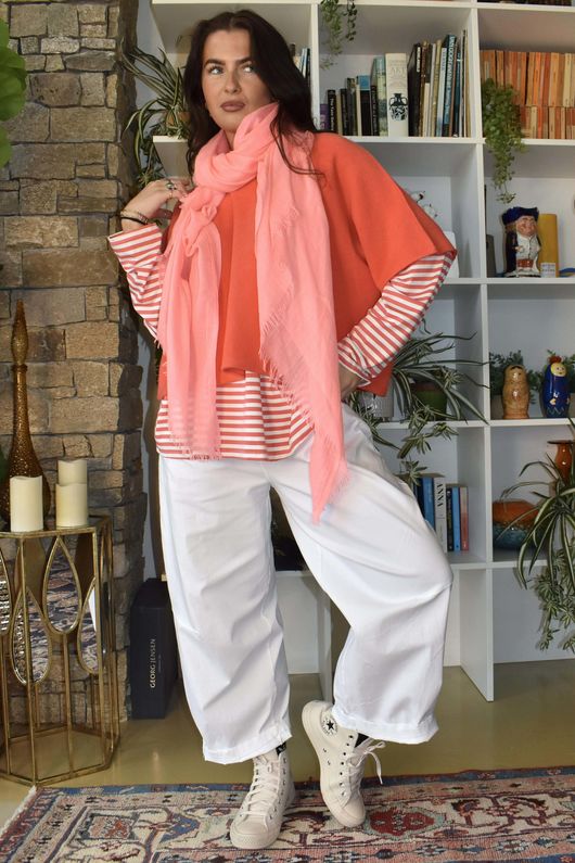  Perfect Breton V Long Sleeve Top Watermelon /19